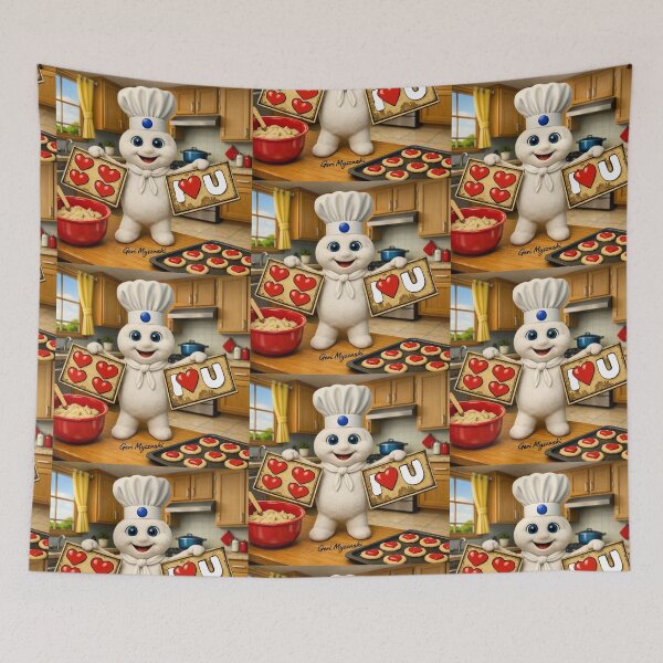 Item preview, Pillsbury Doughboy Poppin Fresh I Love U designed and sold by The Art Queen Of Michigan .