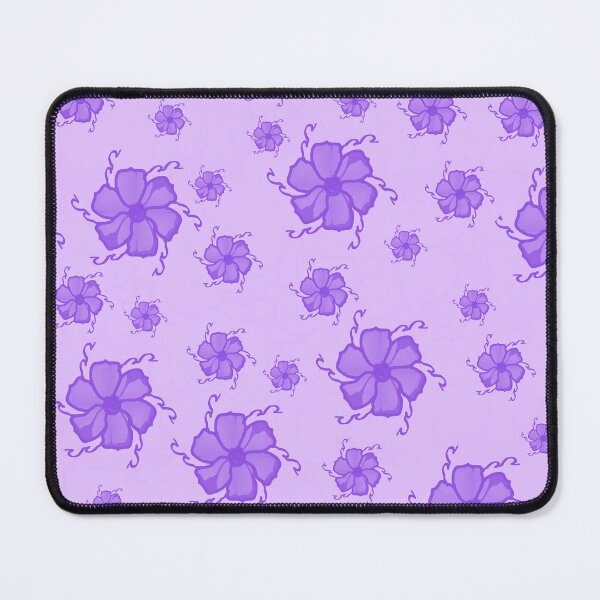 Item preview, Estampado floral monocromático Festive Tropics en color púrpura. designed and sold by HHHeirlooms.