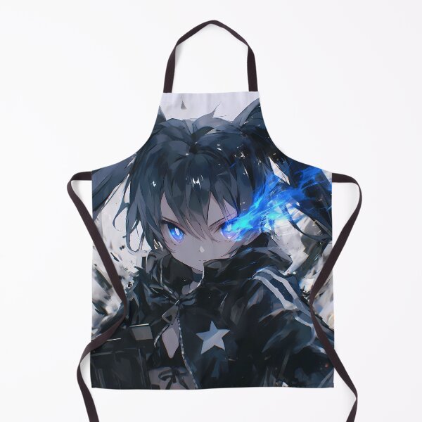Item preview, Black Rock Shooter Electric Blue Flame Monochrome Cyber Twin Tails designed and sold by 108Recordings.