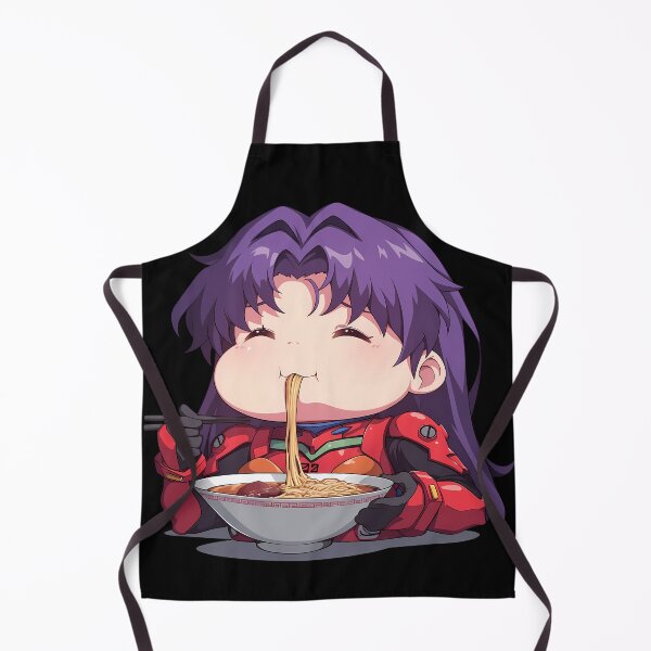 Item preview, Misato Katsuragi Neon Genesis Evangelion Kawaii Ramen Chibi funny designed and sold by mildaclairmo.