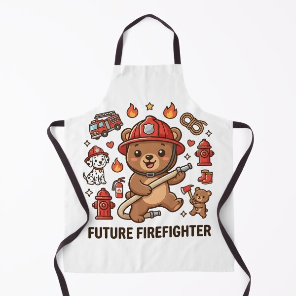 Item preview, Cute Bear Future Firefighter Kids T-Shirt – Brave Cartoon Bear designed and sold by DIRTYSKETCHH.