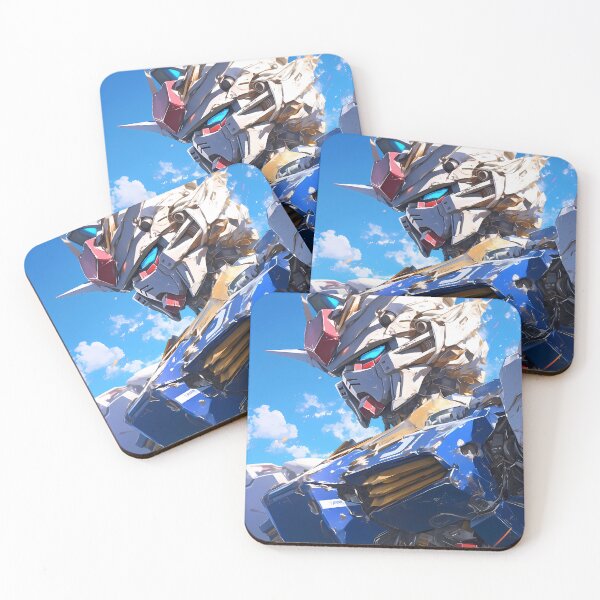 Item preview, Gundam Aerial Gundam Witch Mercury Blue Mecha Sky View designed and sold by 108Recordings.