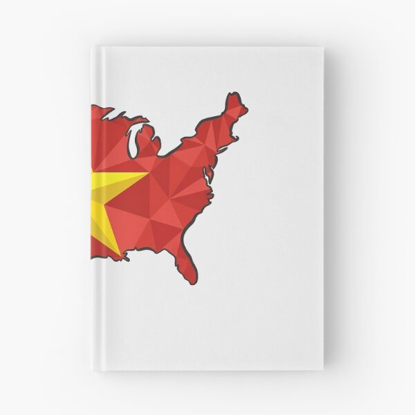 Item preview, USA Map Vietnam Flag Heritage Modern Art designed and sold by MeldMerch Map & Flag Co..