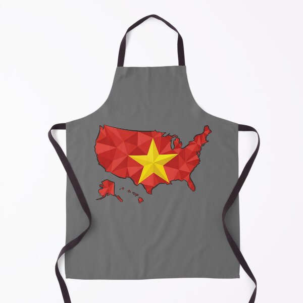 Item preview, USA Map Vietnam Flag Heritage Modern Art designed and sold by MeldMerch Map & Flag Co..