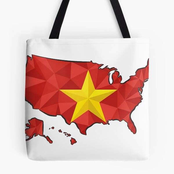 Item preview, USA Map Vietnam Flag Heritage Modern Art designed and sold by MeldMerch Map & Flag Co..