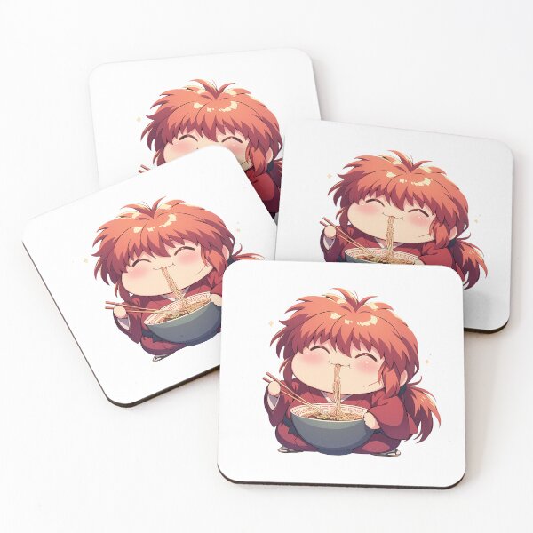 Item preview, Himura Kenshin Rurouni Kenshin Chibi Samurai Ramen Moment designed and sold by mildaclairmo.