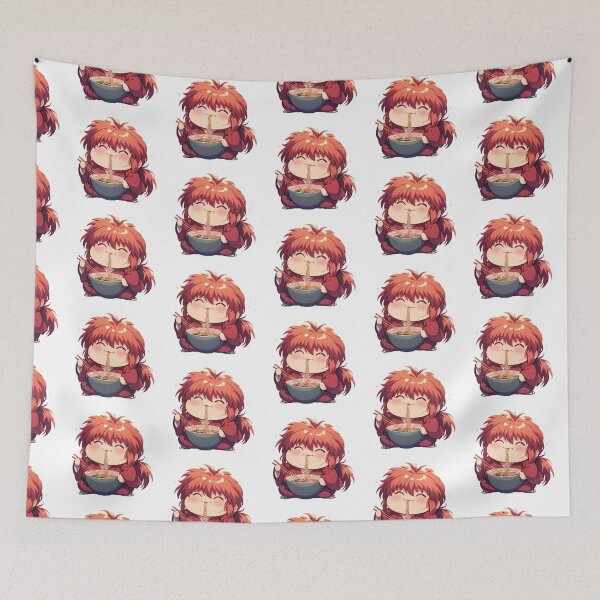 Item preview, Himura Kenshin Rurouni Kenshin Chibi Samurai Ramen Moment designed and sold by mildaclairmo.
