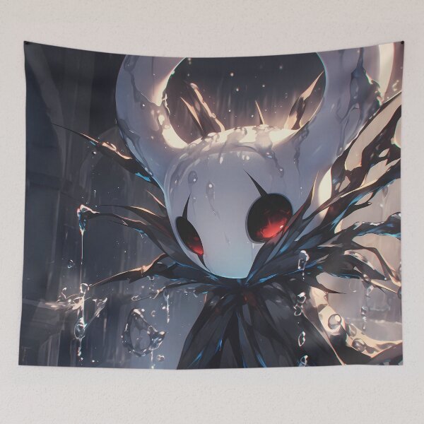 Item preview, Hollow Knight Hollow Knight Rainy Blue Glow Mysterious Dark Mood designed and sold by 108Recordings.