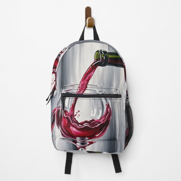 Item preview, Red Wine Pour Splash Glass Painting designed and sold by PixorStudio.