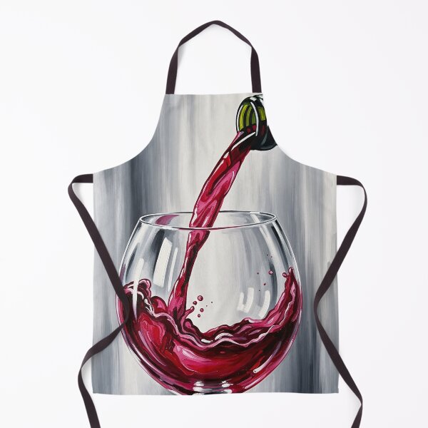Item preview, Red Wine Pour Splash Glass Painting designed and sold by PixorStudio.