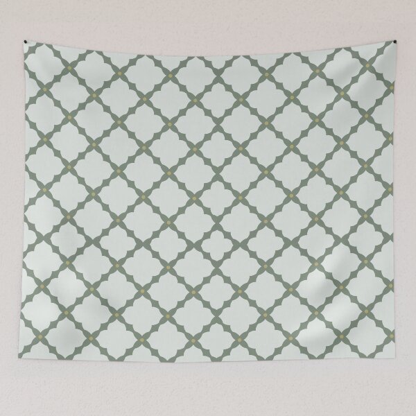 Item preview, Sage Green Lattice Pattern Soft Sage Background designed and sold by yara.lahdo.