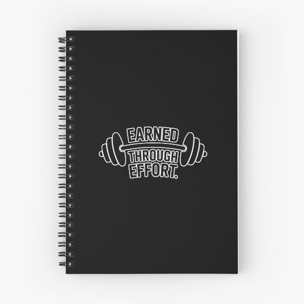 Item preview, Earned Through Effort Gym Motivation Barbell Minimal Shirt designed and sold by ImaginedSpace7.