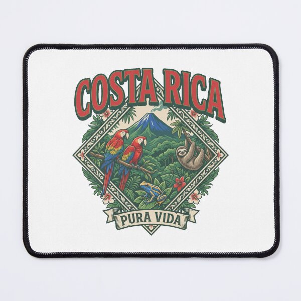 Item preview, Costa Rica Macaw Volcano - Costa Rica Central America , Country Pride , Pura Vida designed and sold by HyphThonia.
