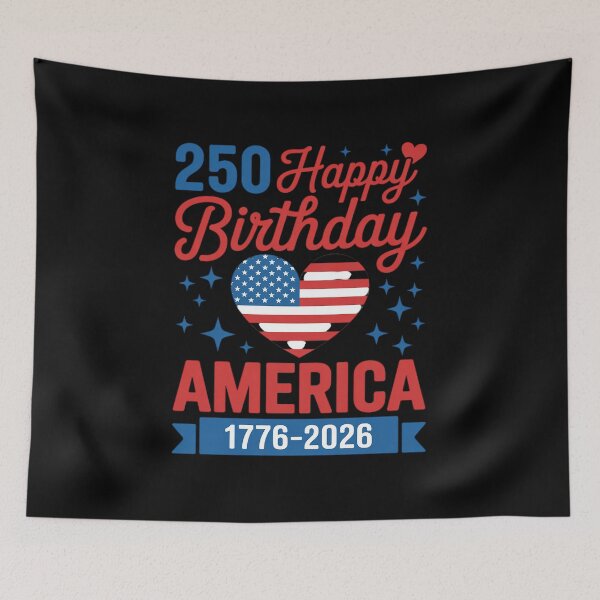 Item preview, USA Hearts 1776 2026 July 4th 250th Birthday USA 250 Years designed and sold by fferomananul.