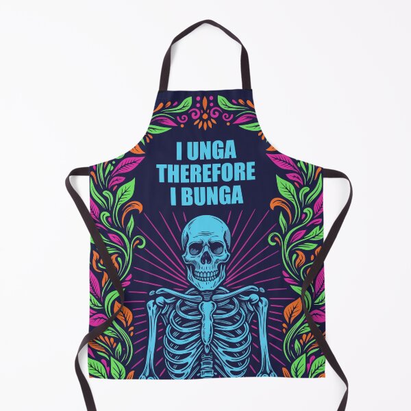 Item preview, "I Unga Therefore I Bunga" Funny Skeleton Meme Retro Art designed and sold by Cipher & Soul.