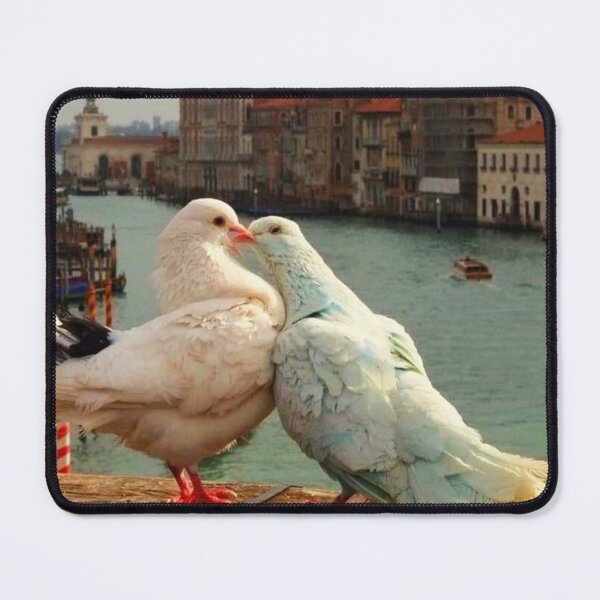 Item preview, Pink and Blue Doves in Love designed and sold by MorningFive.
