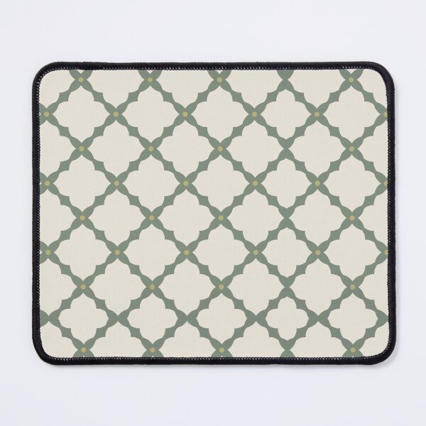 Item preview, Minimal Sage Lattice Pattern Soft Cream Background designed and sold by yara.lahdo.