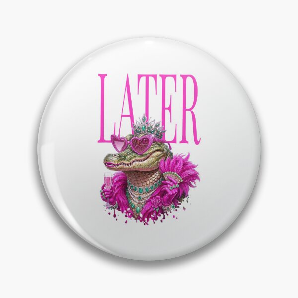 Item preview, Cute Later Gator, Preppy Summer Alligator, Pink Coastal Trendy Girl  designed and sold by HyphThonia.