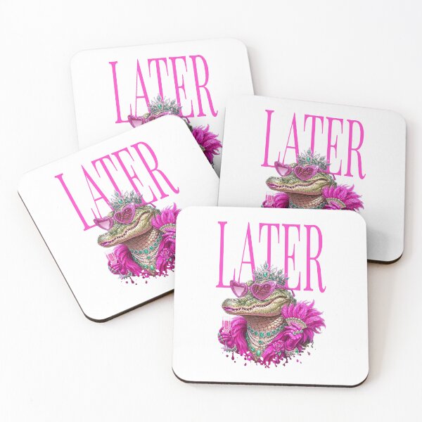 Item preview, Cute Later Gator, Preppy Summer Alligator, Pink Coastal Trendy Girl  designed and sold by HyphThonia.