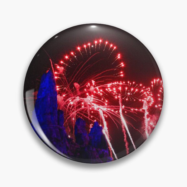 Item preview, Red Fireworks Bursting over the Spires designed and sold by meghan-98.