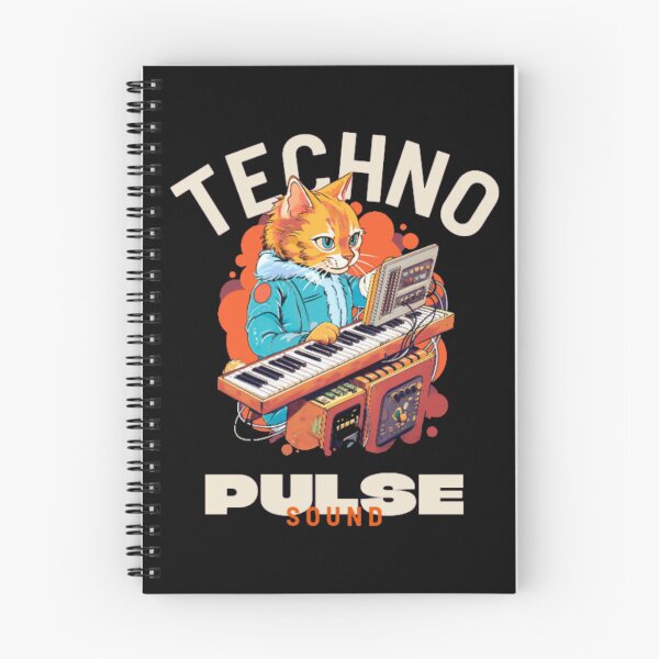 Item preview, Techno Pulse Sound - Cute DJ Cat Keyboardist Design designed and sold by GenZFashion000.