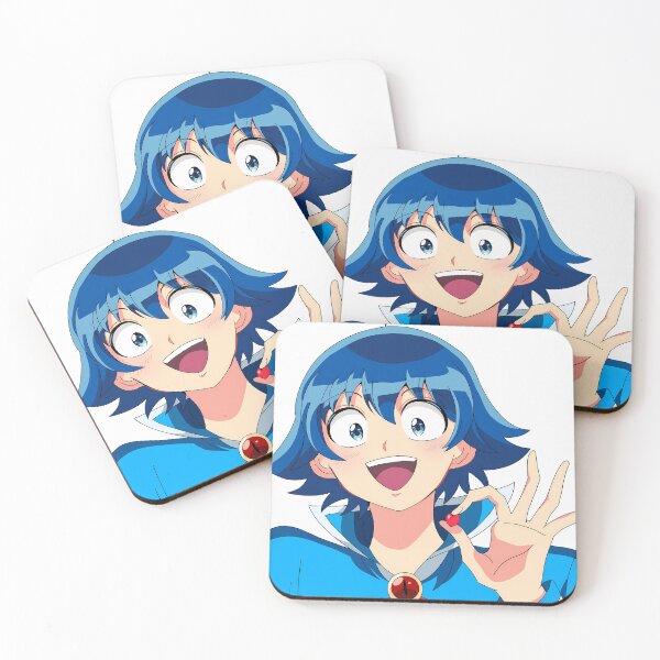 Item preview, Iruma Suzuki Iruma Kun Heart Gesture Bright Blue Smile designed and sold by SuperTeamCanada.