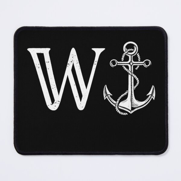 Item preview, W Anchor Nautical Maritime Sailor Vintage Style designed and sold by Dujosufot.