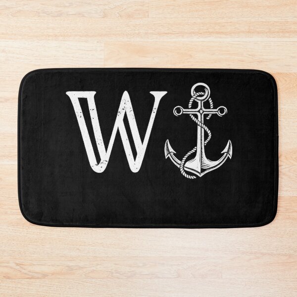 Item preview, W Anchor Nautical Maritime Sailor Vintage Style designed and sold by Dujosufot.