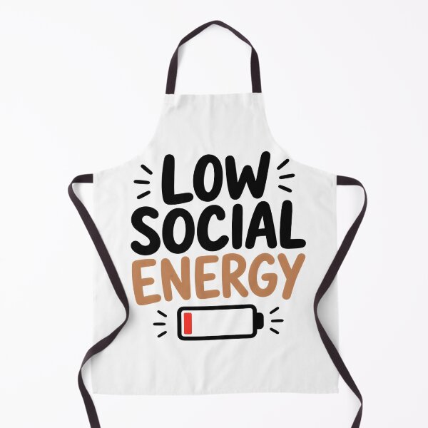 Item preview, Low Social Energy Funny Introvert Quote designed and sold by TheLazyVibe.