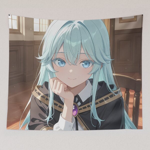 Item preview, Elfaria Albis Serfort Wistoria Wand and Sword Sunlit Classroom Gaze designed and sold by SuperTeamCanada.