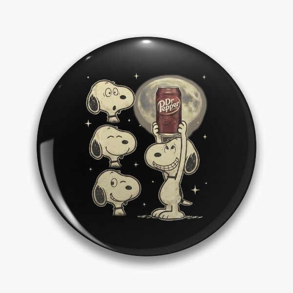 Aperçu de l'œuvre Snoopy rigolo buvant du Dr Pepper, Snoopy amoureux des chiens et du Dr Pepper, style rétro vintage années 90 créée et vendue par HyphThonia.
