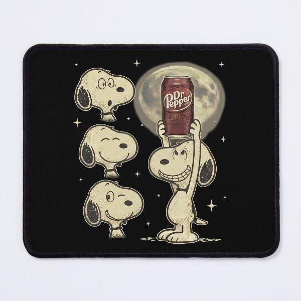 Item preview, Funny Snoopy Drinking Dr Pepper, Snoopy Dr Pepper Moon Dog Lover, Vintage Retro Style 90s designed and sold by HyphThonia.