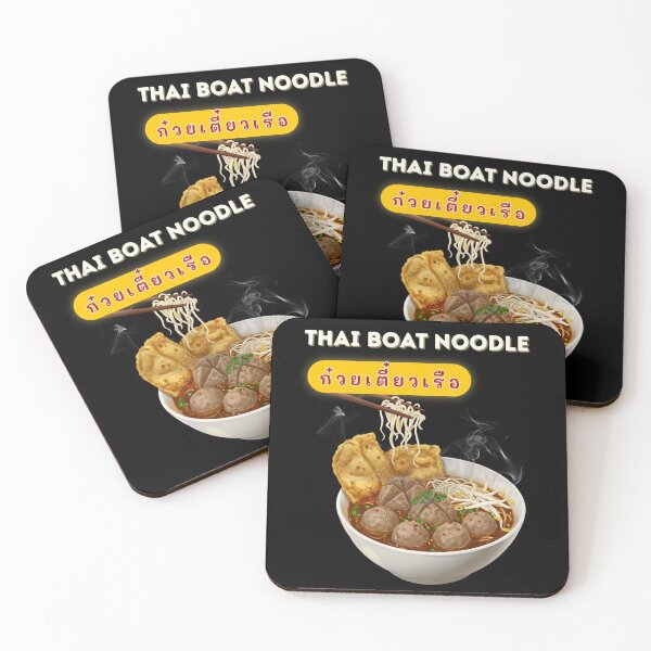 Item preview, Thai Boat Noodle Cozy Street Food Bowl Asian Soup Food Lover Gift designed and sold by CHANCHANAI.