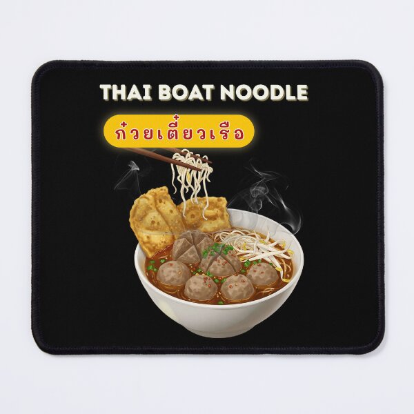 Item preview, Thai Boat Noodle Cozy Street Food Bowl Asian Soup Food Lover Gift designed and sold by CHANCHANAI.