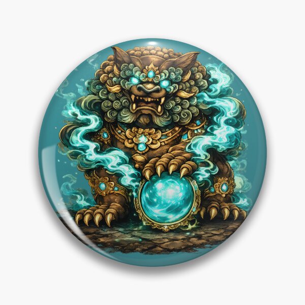 Item preview, Guardian Lion Turquoise Arcane Energy designed and sold by HOPPER420.
