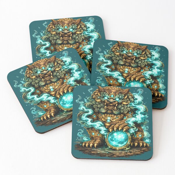 Item preview, Guardian Lion Turquoise Arcane Energy designed and sold by HOPPER420.