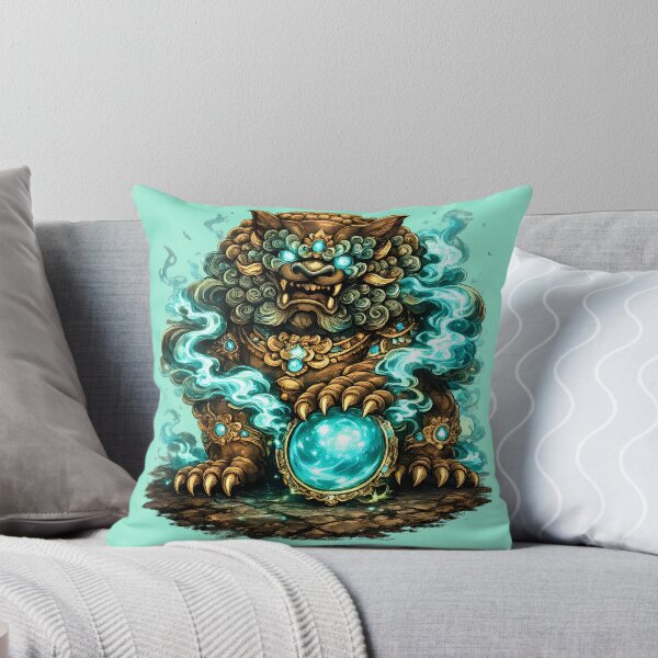 Item preview, Guardian Lion Turquoise Arcane Energy designed and sold by HOPPER420.