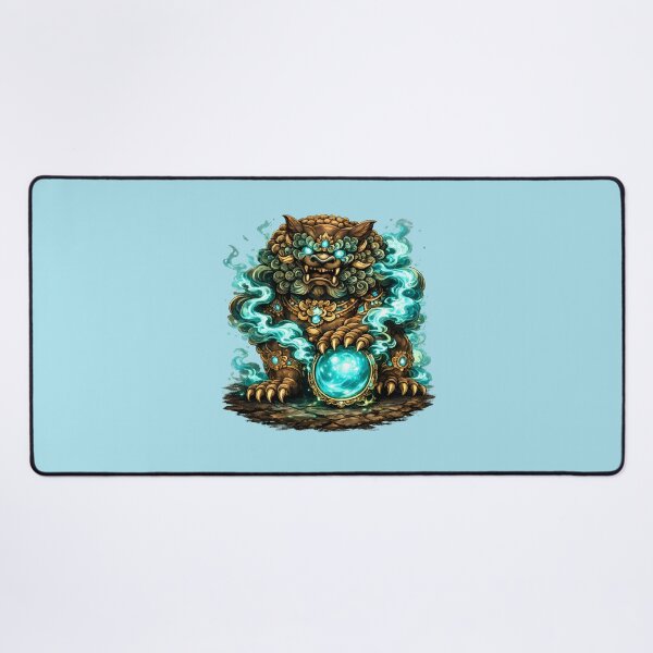 Item preview, Guardian Lion Turquoise Arcane Energy designed and sold by HOPPER420.