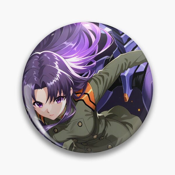Item preview, Misato Katsuragi Neon Genesis Evangelion Glowing Purple Power designed and sold by SuperTeamCanada.