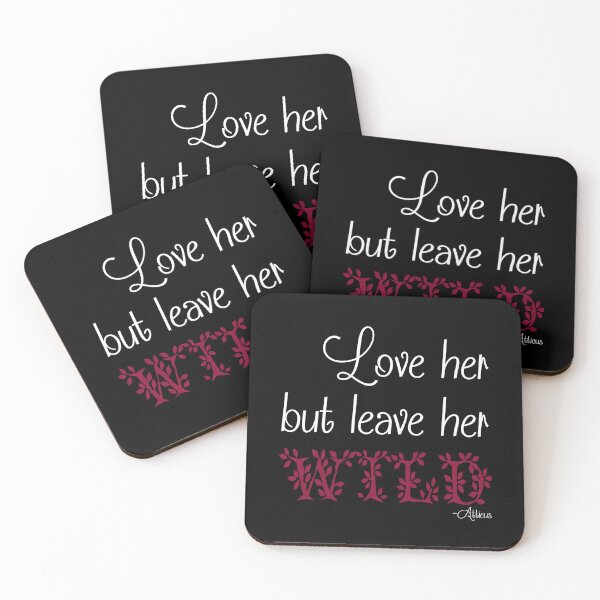 Item preview, Love Her But Leave Her Wild-Purple on Black Background designed and sold by Lainey1978.