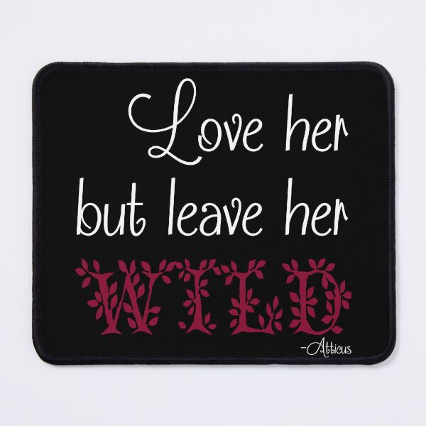 Item preview, Love Her But Leave Her Wild-Purple on Black Background designed and sold by Lainey1978.