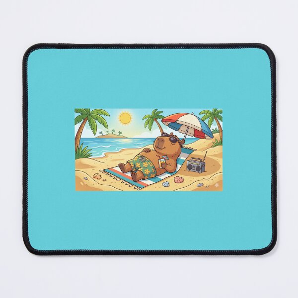 Item preview, Capybara Sunbathing designed and sold by ArtfulSoules.