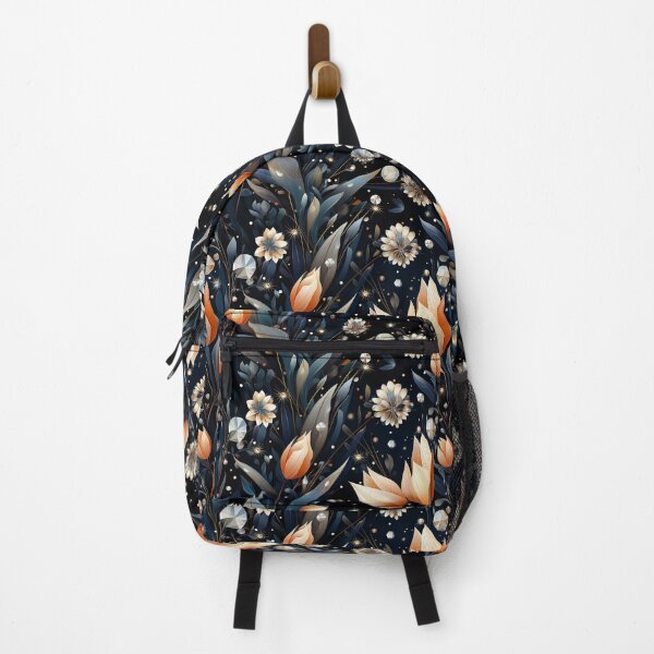 Item preview, Floral Tulip Diamonds Dark Seamless Pattern designed and sold by Leylita Design.