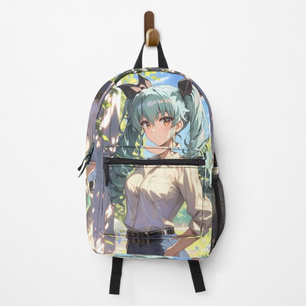 Item preview, Anchovy Girls Und Panzer Teal Twintails Sunny Day Confident Pose designed and sold by SuperTeamCanada.