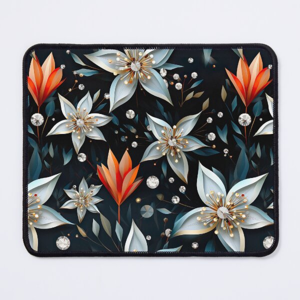 Item preview, Lotus flower abstract seamless pattern designed and sold by Leylita Design.