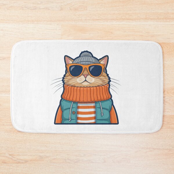 Item preview, Cool Winter Cat Vibes designed and sold by IllustrifyArts.