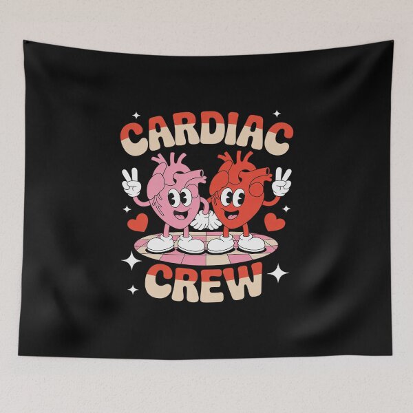 Item preview, Retro Cardiac Crew Nurse Valentine's Day Cardiology Nurses designed and sold by fferomananul.