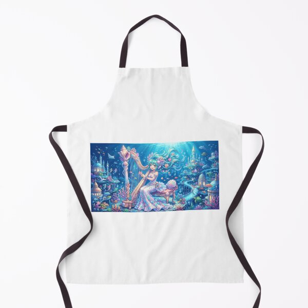Item preview, The Coral-Reef Bard - Vibrant Undersea Mermaid Fantasy Anime Art designed and sold by iloveanimechibi.