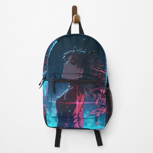 Item preview, Rin Tohsaka Fate Stay Night Night Wind Neon Glow Anime Girl Profile designed and sold by SuperTeamCanada.