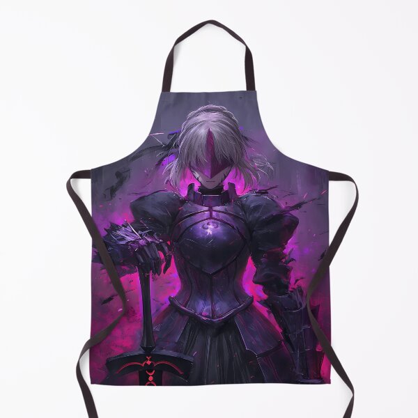 Item preview, Saber Alter Fate Stay Night Dark Knight Armor Purple Glow Shadow Mood designed and sold by SuperTeamCanada.